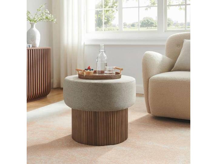 Livetastic HOCKER, Braun, Walnuss, furniert, rund, 50x43x50 cm, Stauraum, Stühle Livetastic HOCKER, Braun, Walnuss, furniert, rund, 50x43x50 cm, Stauraum, Stühle von Livetastic