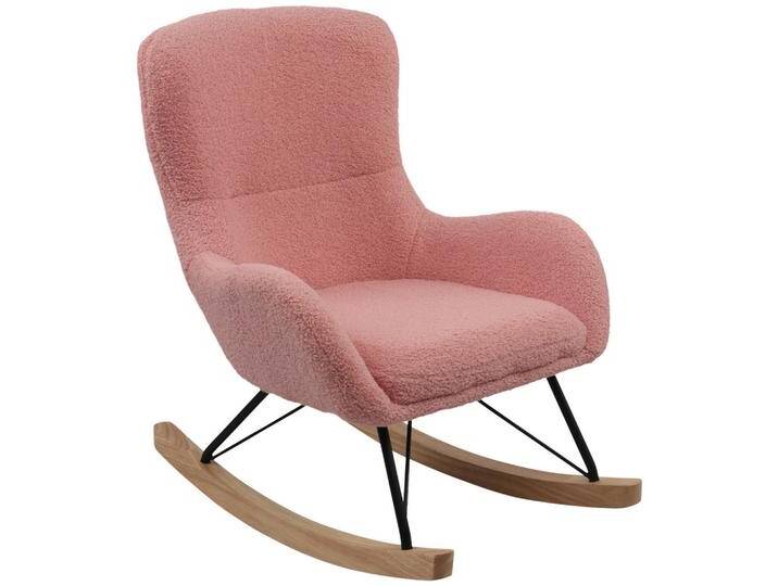 Livetastic KINDER-SCHAUKELSTUHL, Pink, Holz, Metall, Kautschukholz, massiv, 55x70x63 cm, BSCI, Stühle von Livetastic