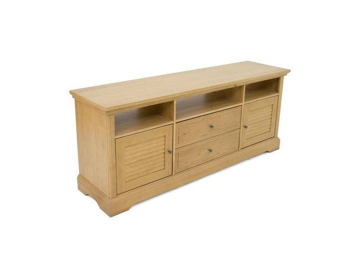 Livetastic LOWBOARD, Eiche, Metall, Kiefer, massiv, 2 Fächer, 2 Schubladen, 170x70x45 cm, FSC MIX, Wohnzimmer, Wohnwände, Lowboards von Livetastic