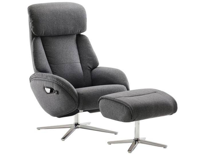 Livetastic MASSAGESESSEL-SET, Dunkelgrau, 76x107x82 cm, Relaxfunktion, Massagefunktion, Wohnzimmer, Sessel, Massagesessel von Livetastic