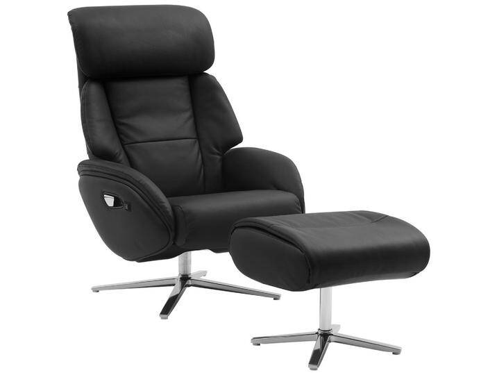 Livetastic MASSAGESESSEL-SET, Schwarz, Echtleder, Rindleder, 76x107x82 cm, Relaxfunktion, Netzbetrieb, Massagefunktion, Wohnzimmer, Sessel, von Livetastic