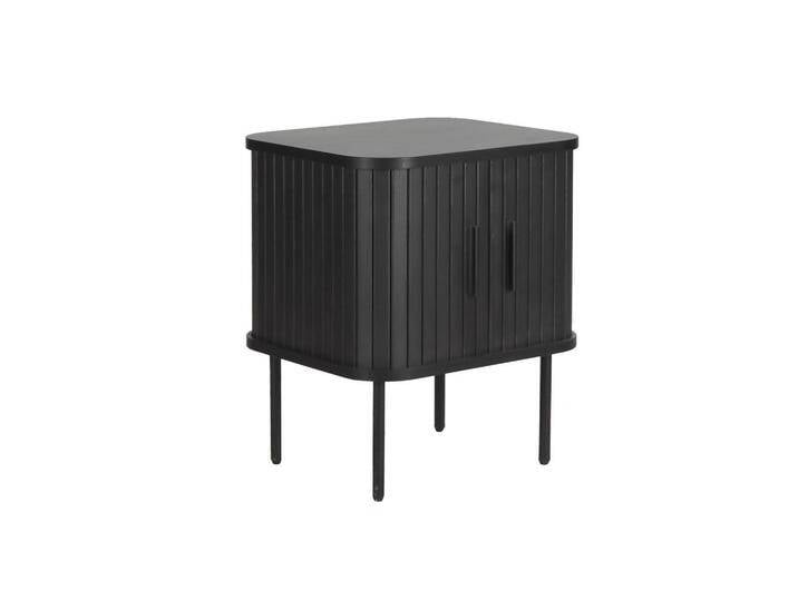 Livetastic NACHTTISCH, Schwarz, Rundrohr, 45x55x40 cm, Schlafzimmer, Nachttische von Livetastic