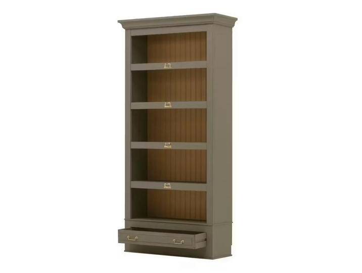 Livetastic REGAL UrbanClass, Grau, Metall, Pinie, massiv, 4 Fächer, 1 Schubladen, 117x238.5x46.5 cm, Wohnzimmer, Regale, Bücherregale von Livetastic