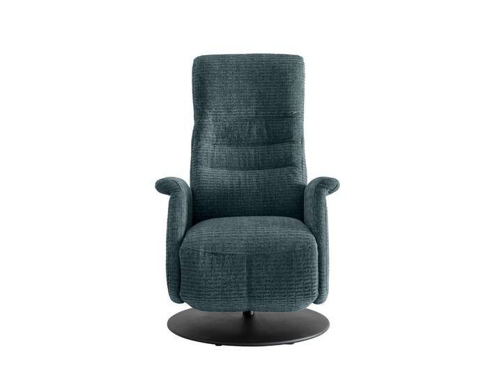 Livetastic RELAXSESSEL, Blau, Uni, 72x118x85-165 cm, Made in EU, Herz-Waage-Funktion, Sitzfläche 360° drehbar, Relaxfunktion, Wohnzimmer, Sessel, von Livetastic