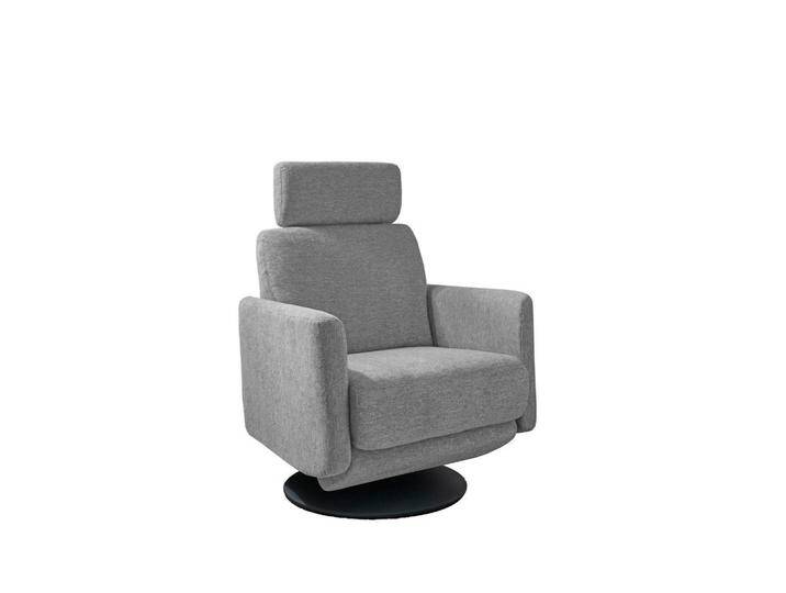 Livetastic RELAXSESSEL, Silber, Uni, 77x105x87-154 cm, Made in EU, Stoffauswahl, Relaxfunktion, Sitzfläche 360° drehbar, Stühle von Livetastic