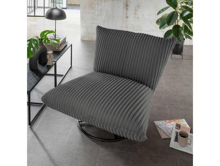 Livetastic RELAXSESSEL Crermona, Anthrazit, 100x78x96 cm, Stühle von Livetastic