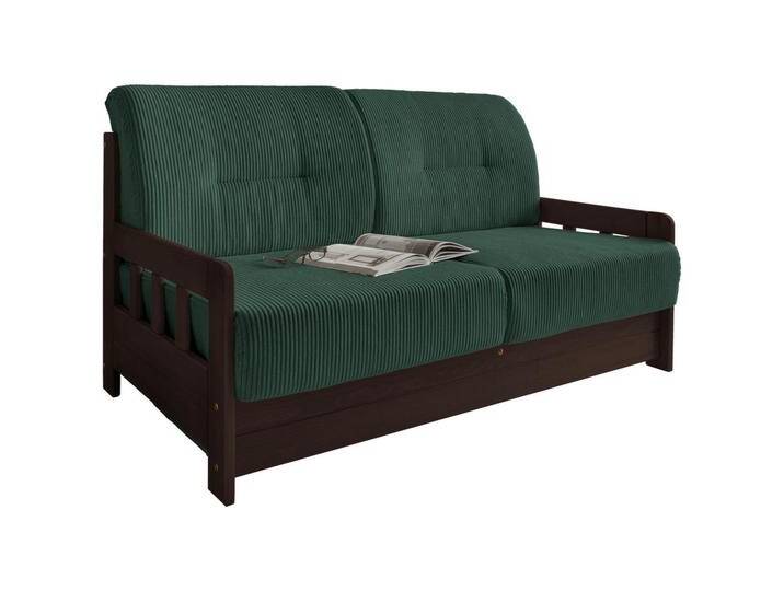 Livetastic SCHLAFSOFA, Nussbaum, Dunkelgrün, Kiefer, massiv, Uni, 2-Sitzer, 154x88x90 cm, Made in EU, einzeln ausziehbar, Kinder- & Jugendzimmer, Livetastic SCHLAFSOFA, Nussbaum, Dunkelgrün, Kiefer, massiv, Uni, 2-Sitzer, 154x88x90 cm, Made in EU, einzeln ausziehbar, Kinder- & Jugendzimmer, von Livetastic