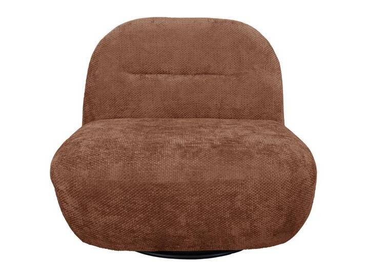 Livetastic SESSEL BUNTY, Terracotta, 85x74x85 cm, Made in EU, Sitzfläche 360° drehbar, Stühle von Livetastic