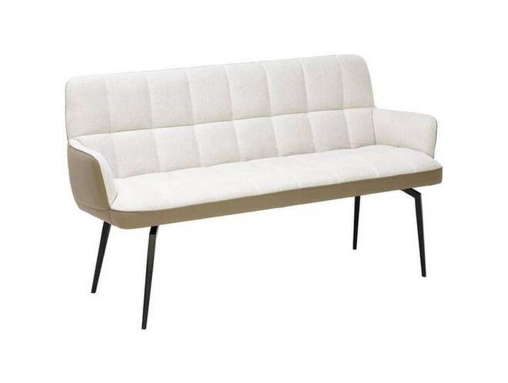 Livetastic SITZBANK, Hellbraun, Beige, Metall, 3-Sitzer, 162x88x63 cm, Esszimmer, Bänke, Sitzbänke von Livetastic