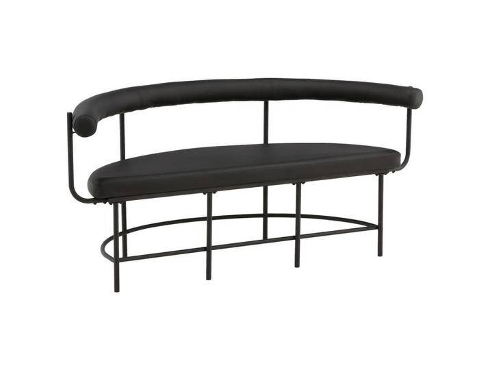 Livetastic SITZBANK, Schwarz, Metall, 165x75x51 cm, Esszimmer, Bänke, Sitzbänke von Livetastic