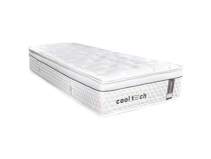 Livetastic TASCHENFEDERKERNMATRATZE COOLTECH V-2, Weiß, H3, Füllung: Polyester, 100x200 cm, OEKO-TEX® STANDARD 100, Bezug abnehmbar/waschbar, Ober- von Livetastic