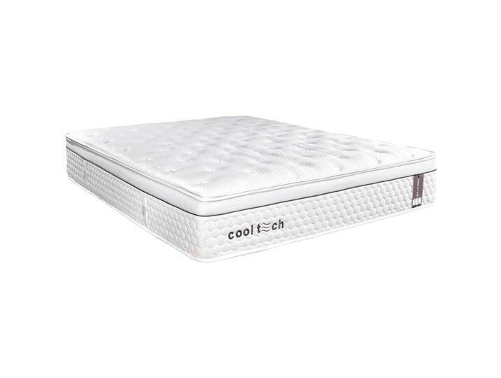 Livetastic TASCHENFEDERKERNMATRATZE COOLTECH V-2, Weiß, H3, Füllung: Polyester, 160x200 cm, OEKO-TEX® STANDARD 100, Bezug abnehmbar/waschbar, Ober- von Livetastic