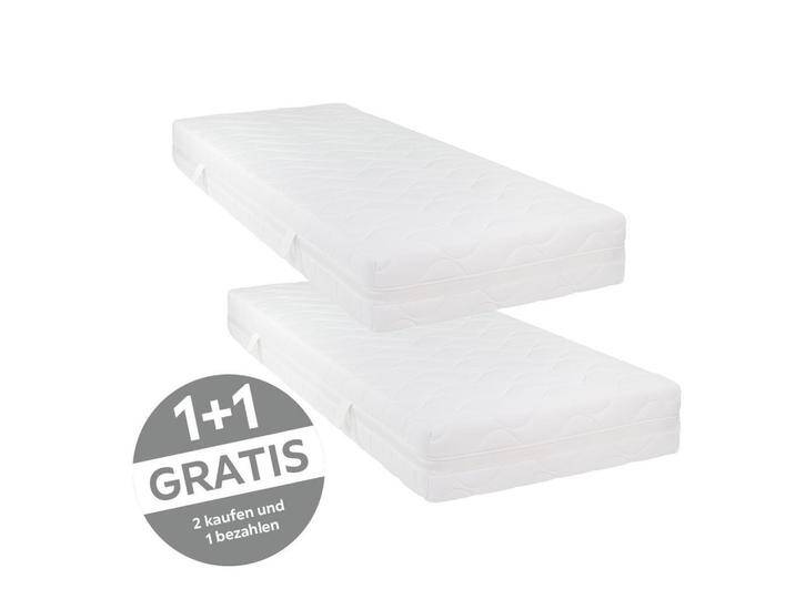 Livetastic TASCHENFEDERKERNMATRATZE PHB LUX 7 ZONEN H2, Weiß, H2, Füllung: Taschenfederkern, rechteckig, 90x200 cm, OEKO-TEX® STANDARD 100, Bezug von Livetastic