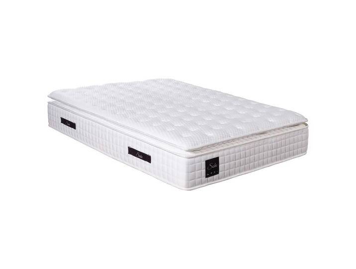 Livetastic TASCHENFEDERKERNMATRATZE SOHO PILLOW TOP, Weiß, H3, Füllung: Polyester, 200x200 cm, OEKO-TEX® STANDARD 100, Ober- und Unterseite versteppt, von Livetastic