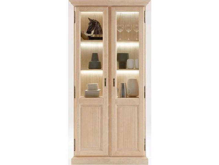 Livetastic VITRINE, Beige, Holz, Pinie, massiv, 4 Fächer, 110x220x47 cm, Esszimmer, Vitrinen Livetastic VITRINE, Beige, Holz, Pinie, massiv, 4 Fächer, 110x220x47 cm, Esszimmer, Vitrinen von Livetastic
