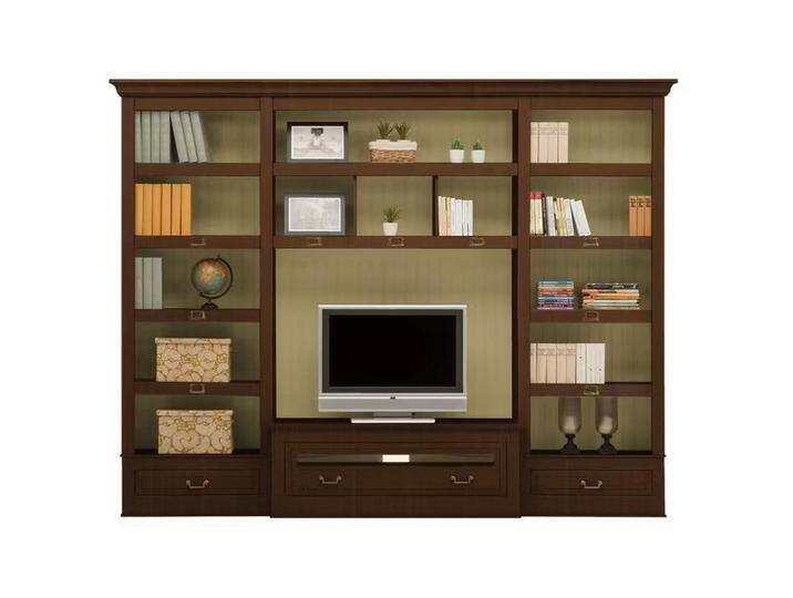 Livetastic WOHNWAND UrbanClass, Creme, Nussbaum, Metall, 2-teilig, Pinie, 10 Fächer, 2 Schubladen, 311x238.5x52-46.5 cm, Wohnzimmer, Wohnwände, von Livetastic