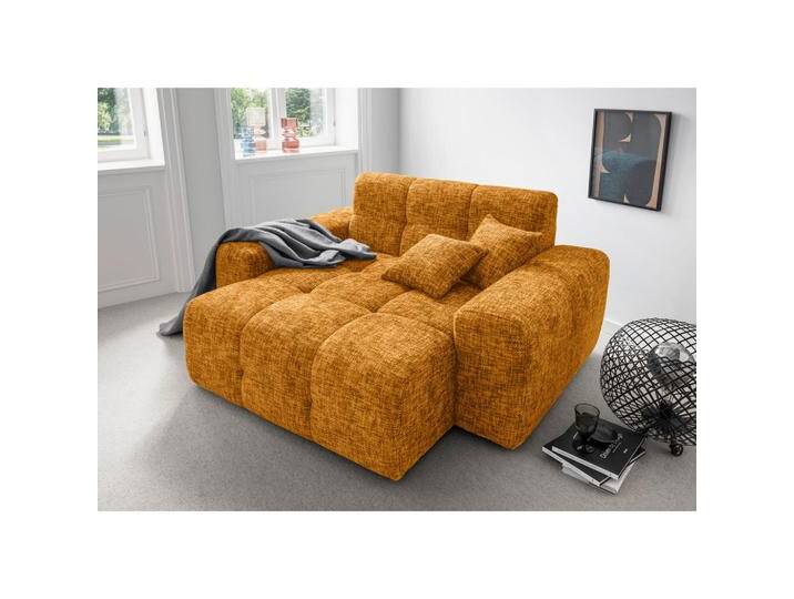 Livetastic XXL-SESSEL, Gold, Uni, Füllung: Schaumstoff, 181x87x155 cm, Made in EU, erweiterbar (Typenauswahl), Stühle von Livetastic