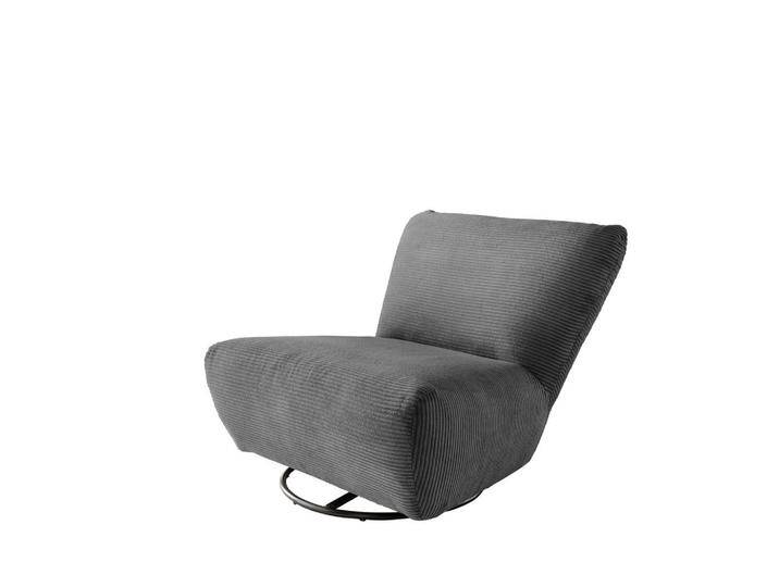 Livetastic XXL-SESSEL, Grau, Uni, 95x77x94 cm, Made in EU, Stoffauswahl, erweiterbar (Typenauswahl), Sitzfläche 360° drehbar, Wohnzimmer, Sessel, von Livetastic