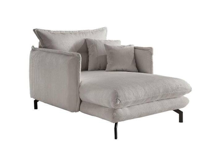 Relaxsessel Lava Silberfarben Cord Relaxsessel Lava Silberfarben Cord von Livetastic