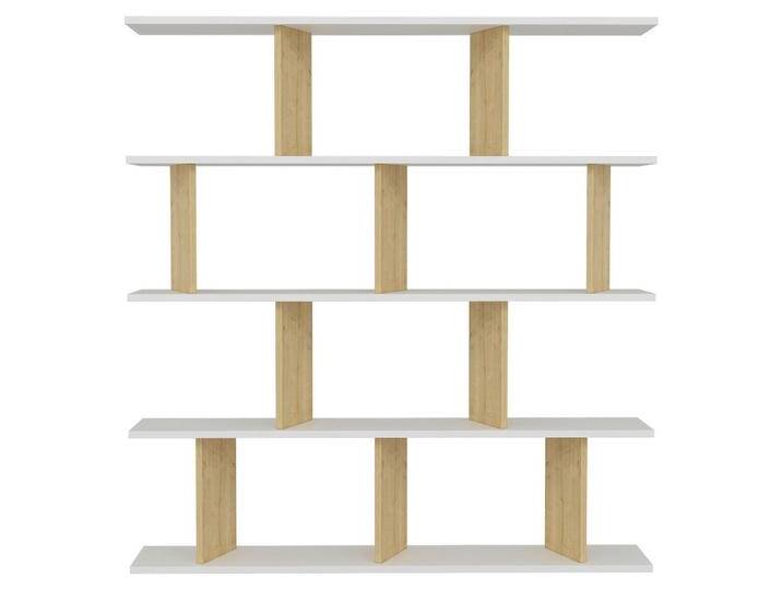 Standregal Jorin ca. 130x137 cm Weiß/Eiche von Livetastic