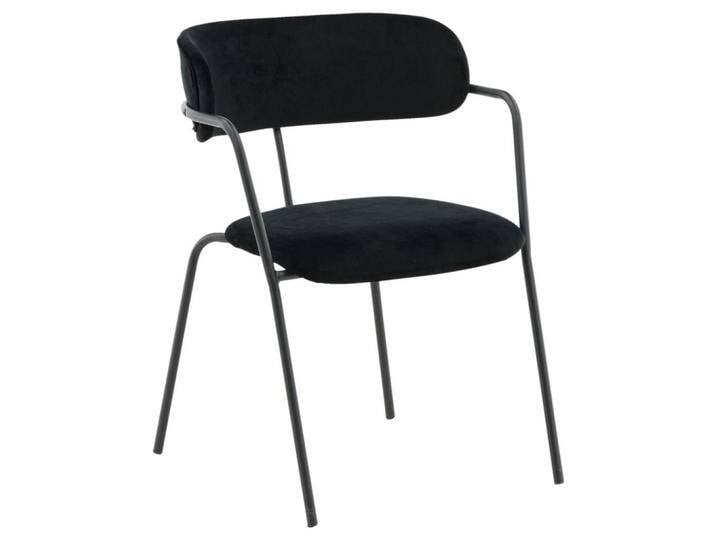 Stuhl-Set Arrow 2er-Set ca. 58x79 cm Samt Schwarz Stuhl-Set Arrow 2er-Set ca. 58x79 cm Samt Schwarz von Livetastic