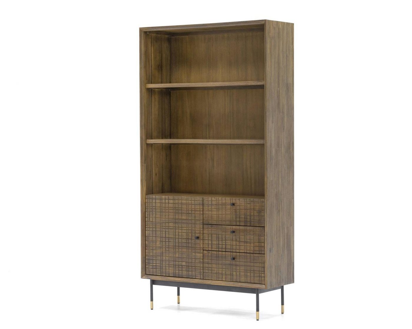 Livin Hill Regal Maze, Retro-Stil, Akazienholz, Metallgriff, Soft-Close Livin Hill Regal Maze, Retro-Stil, Akazienholz, Metallgriff, Soft-Close von Livin Hill