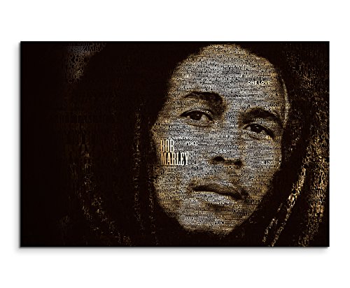 Bob Marley Art Wandbild 120x80cm XXL Bilder und Kunstdrucke auf Leinwand von Livina-Wandbilder