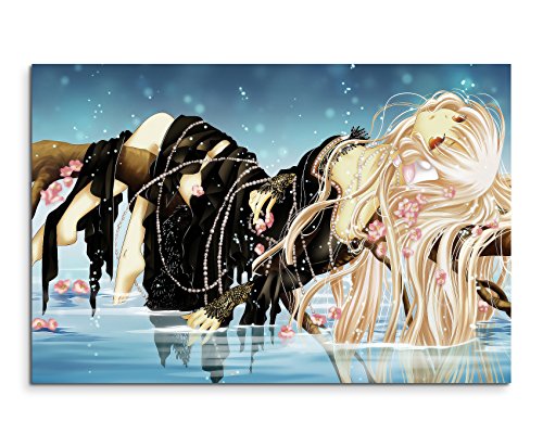 Chobits Anime Girl Wandbild 120x80cm XXL Bilder und Kunstdrucke auf Leinwand von Livina-Wandbilder