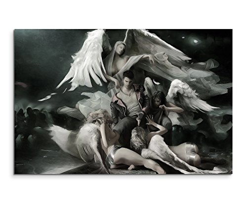 Devil May Cry 4 Wandbild 120x80cm XXL Bilder und Kunstdrucke auf Leinwand von Livina-Wandbilder