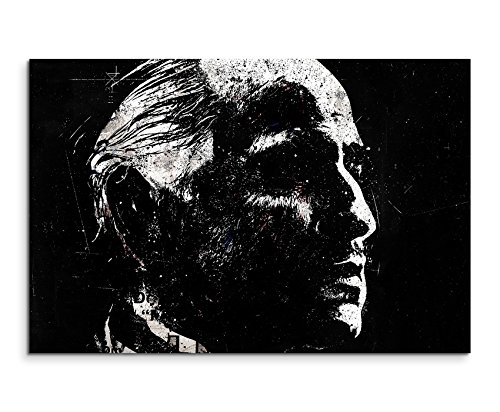 Portrait Of Don Vito Corleone Wandbild 120x80cm XXL Bilder und Kunstdrucke auf Leinwand von Livina-Wandbilder