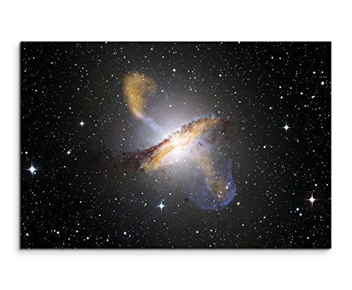 Space Galaxy Cosmos Universe Wandbild 120x80cm XXL Bilder und Kunstdrucke auf Leinwand von Livina-Wandbilder