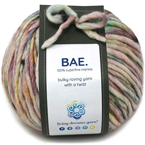 BAE by Living Dreams Strickgarn, kuschelig, stark und superweich, für Winterstrick auf der Haut, 100% extrafeines Merino-Garn, Babywagen von Living Dreams Yarn