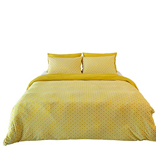 Living Home Single Jersey Bettwäsche Medina Yellow, 1 Bettbezug 135 x 200 cm + 1 Kissenbezug 80 x 80 cm von Living Home