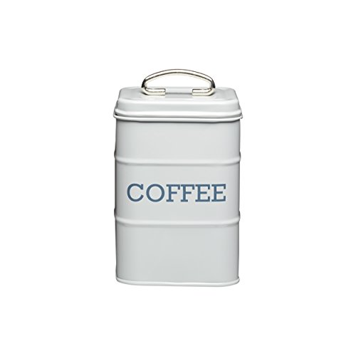 KitchenCraft Kaffeedose Living Nostalgia 11x17cm in grau, Stahl, 11cm x 17cm KitchenCraft Kaffeedose Living Nostalgia 11x17cm in grau, Stahl, 11cm x 17cm von KitchenCraft
