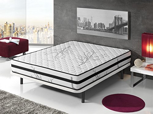 SIMPUR Relax NO Stress MATRATZE 200X200 cm | ERGONOMISCH 7 ZONEN | KOMFORTSCHAUMKERN | EXTRA SOFTE SCHULTERKOMFORTZONE | HÄRTEGRAD H 2 (MITTELFEST) | ORTHOPÄDISCHE MEMORYSCHAUM HÖHE 19 cm von Simpur Low Cost