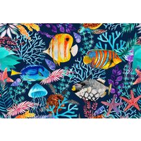 living walls Fototapete ARTist Underwater, Unterwasser Fische Korallen, Vlies, glatt von Living Walls