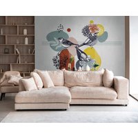 living walls Fototapete "THE WALL III Formen Tapete Motivtapete Floral Tiere", matt, Vliestapete Vögel für Schlafzimmer Küche Wohnzimmer Formen Design Flur living walls Fototapete "THE WALL III Formen Tapete Motivtapete Floral Tiere", matt, Vliestapete Vögel für Schlafzimmer Küche Wohnzimmer Formen Design Flur von Living Walls