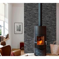 living walls Vliestapete "Best of Wood`n Stone 2nd Edition", Steinoptik, Modern Tapete Stein Grau Schwarz von Living Walls