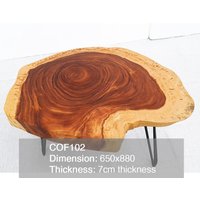 Cof079 - Handgemachtes Live Edge Akazien Holz Top von LivingArtDecor