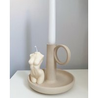 Torso Candle Body Körper Kerze Woman Creme Rapswachs Frau Ästhetisch Minimalistisch Zeitlos Geschenkidee Vegan Home von LivingKunst