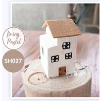 Kleines Holzhaus, Kleines Holzdorf, Rustikales Hausdekor, Einzigartiges Neues Hausgeschenk, Küstenthema-Wohndekor, Kleine Häuser Für Regaldekor von LivingPastel