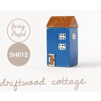 Personalisiertes Wohndekor Für Mini-Holzdorf, Treibholz-Häuschen-Haus-Kleines Rustikales Wohnkultur-Handgemachtes Geschenk, Neues Haus-Geschenk von LivingPastel