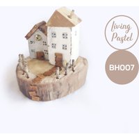 Treibholz-Regalverzierung, Treibholz-Häuschen Und -Häuser, Rustikale Wohnkultur, Küstendekor, Strandszene, Neues Zuhause Geschenk von LivingPastel
