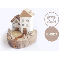 Treibholz-Regalverzierung, Treibholz-Häuschen Und -Häuser, Rustikale Wohnkultur, Küstendekor, Strandszene, Neues Zuhause Geschenk von LivingPastel