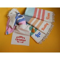 Personalisierte Baumwolldecke Handgewebter Sofaüberwurf, Strandtuch, Weihnachtsgeschenk Für Sie, Hochzeitstag von LivingRootsUK