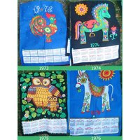 Geschirrtücher Kalender Der 70Er Und 80Er Jahre As Years Go By Lebe Vintage Mit Pimp-Factory.de von LivingVintageDE