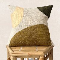 Bohemian Oilve Patchwork Deco Pillow Cover Handmade Throw Sofa Cushion Cover | Lana von Livingmulticultural