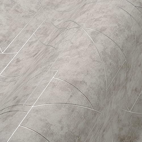 Livingwalls Travel Styles Vliestapete - Tapete mit Linienmuster in Grau und Silber - klassische Wandtapete für verschiedene Räume in 10,05 m x 0,53 m Livingwalls Travel Styles Vliestapete - Tapete mit Linienmuster in Grau und Silber - klassische Wandtapete für verschiedene Räume in 10,05 m x 0,53 m von Livingwalls