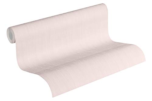 Jette Vliestapete Tapete Uni 10,05 m x 0,53 m rosa Made in Germany 373373 37337-3 von Livingwalls