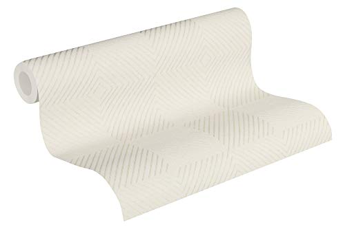 A.S. Création Livingwalls Vliestapete Metropolitan Stories Nils Olsson Copenhagen Tapete geometrisch grafisch 10,05 m x 0,53 m creme metallic Made in Germany 369263 36926-3 von A.S. Création